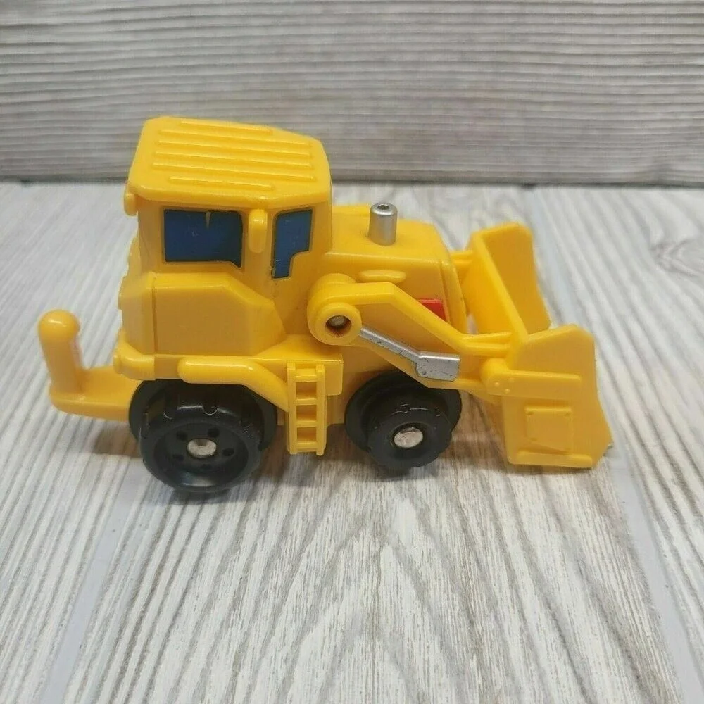 Fisher Price Little People Kids Geotrax Fire Truck Bulldozer Fireman Set